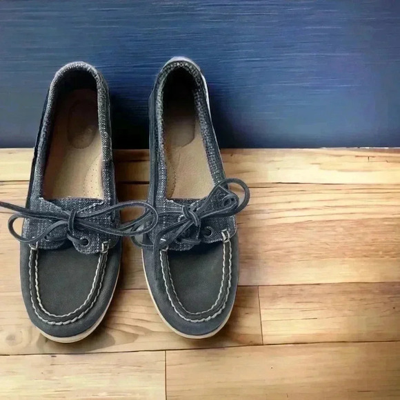 Sperry Firefish Metallic Navy Boat Shoes Women’s 7M | Nautical Style, Classic - Picture 1 of 7